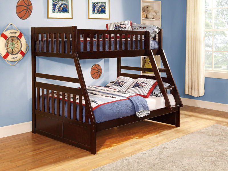 Rowe Cherry Twin/Full Bunk Bed - Gate FurnitureBunk Bed