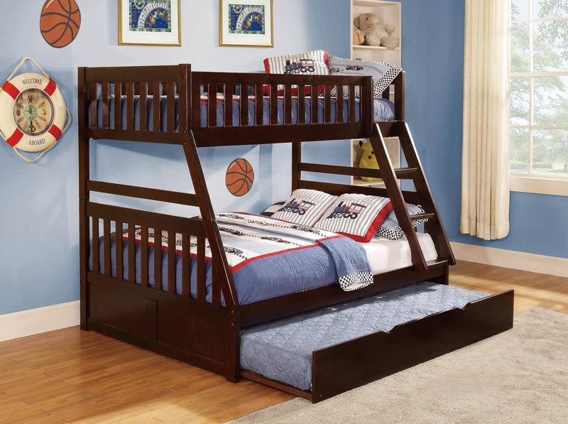 Rowe Cherry Twin/Full Bunk Bed - Gate FurnitureBunk Bed