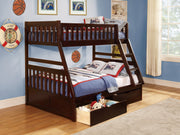 Rowe Cherry Twin/Full Bunk Bed - Gate FurnitureBunk Bed