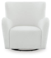 Rowenburg Cream Swivel Glider Accent Chair - A3000797