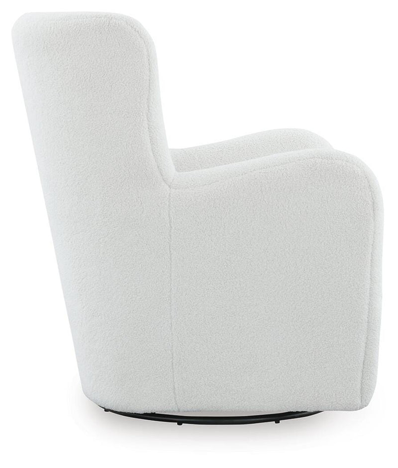Rowenburg Cream Swivel Glider Accent Chair - A3000797