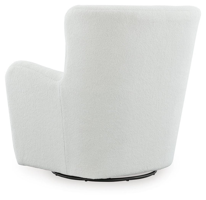 Rowenburg Cream Swivel Glider Accent Chair - A3000797