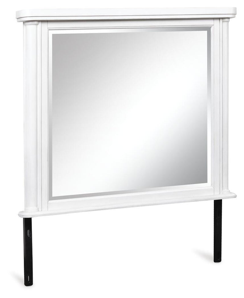 Rowlenstown Antique White Bedroom Mirror - PCB823-36
