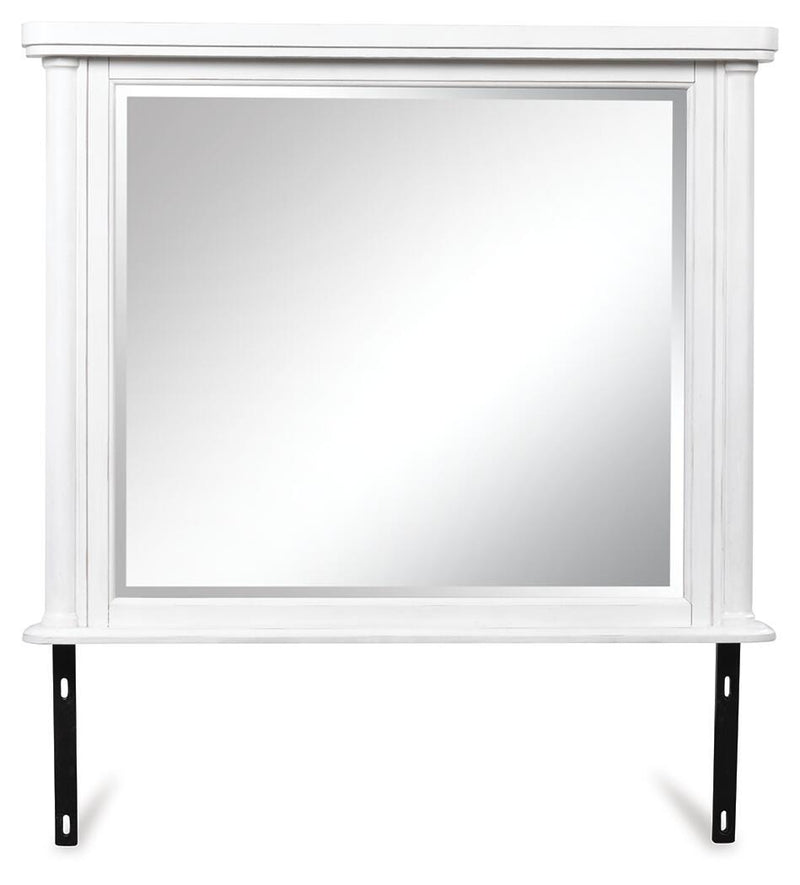 Rowlenstown Antique White Bedroom Mirror - PCB823-36