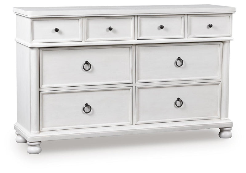 Rowlenstown Antique White Dresser - PCB823-31