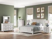 Rowlenstown Antique White King Poster Bed - PCB823B10