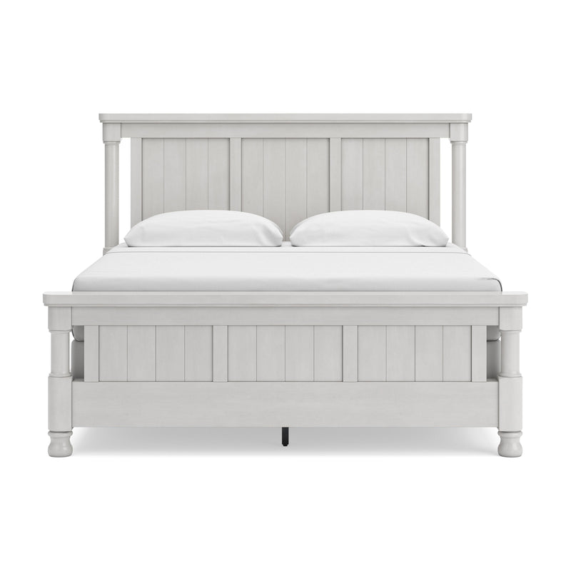 Rowlenstown Antique White King Poster Bed - PCB823B10