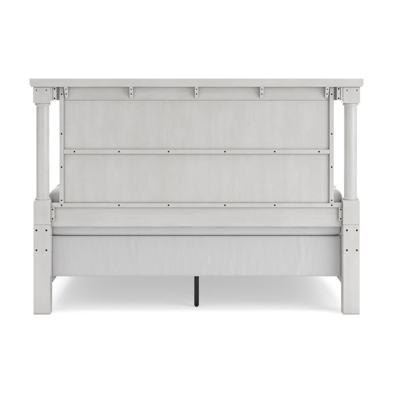 Rowlenstown Antique White King Poster Bed - PCB823B10