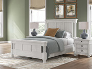 Rowlenstown Antique White Queen Poster Bed - PCB823B8