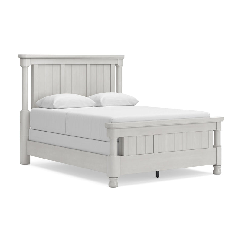Rowlenstown Antique White Queen Poster Bed - PCB823B8
