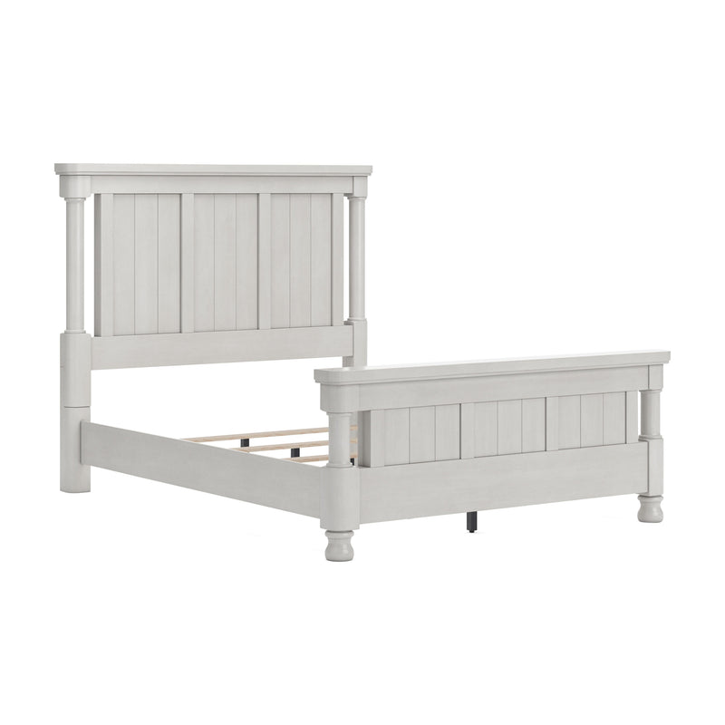 Rowlenstown Antique White Queen Poster Bed - PCB823B8