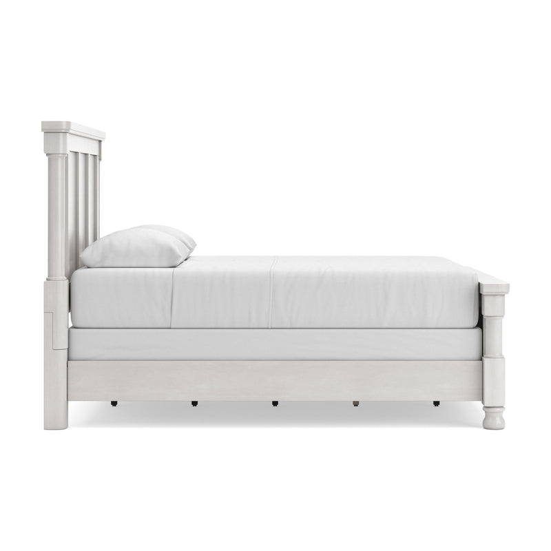 Rowlenstown Antique White Queen Poster Bed - PCB823B8