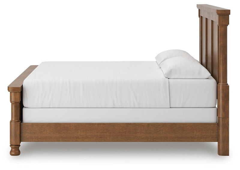 Rowlenstown Brown California King Poster Bed - PCB824B5