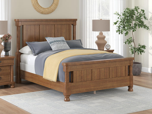 Rowlenstown Brown Queen Poster Bed - PCB824B2