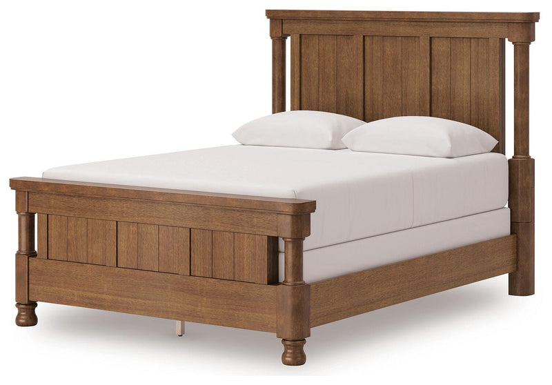 Rowlenstown Brown Queen Poster Bed - PCB824B2