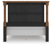 Rowlenstown Brown Queen Poster Bed - PCB824B2