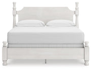 Rowlenstown California King Poster Bed, Dresser and Chest in Antique White - PKG023881