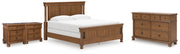Rowlenstown King Poster Bed, Dresser and 2 Nightstands - PCB824B6