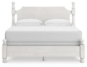 Rowlenstown King Poster Bed, Dresser and Nightstand in Antique White - PKG023875