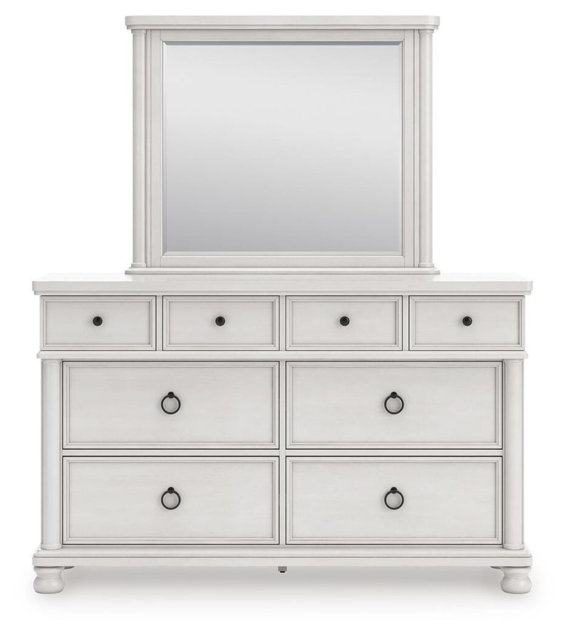 Rowlenstown Queen Poster Bed, Dresser and Mirror - PCB823B3