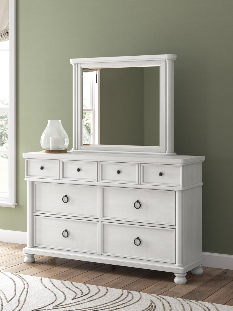 Rowlenstown Queen Poster Bed, Dresser and Mirror - PCB823B3