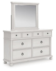 Rowlenstown Queen Poster Bed, Dresser and Mirror - PCB823B3