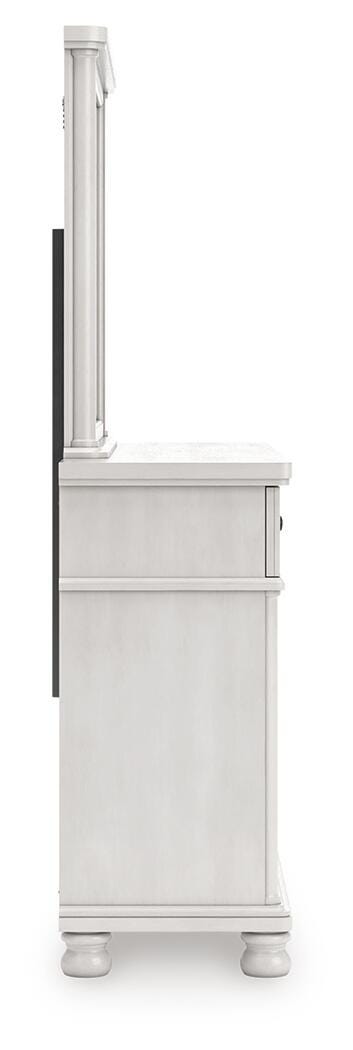 Rowlenstown Queen Poster Bed, Dresser and Mirror - PCB823B3