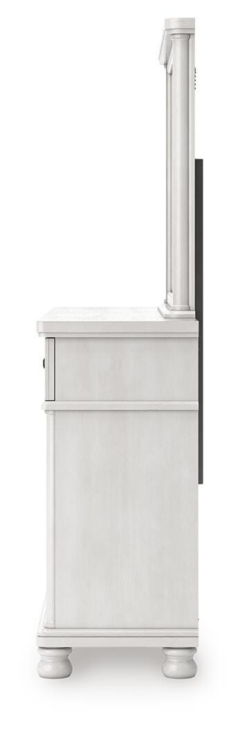 Rowlenstown Queen Poster Bed, Dresser and Mirror - PCB823B3