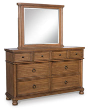 Rowlenstown Queen Poster Bed, Dresser and Mirror - PCB824B3