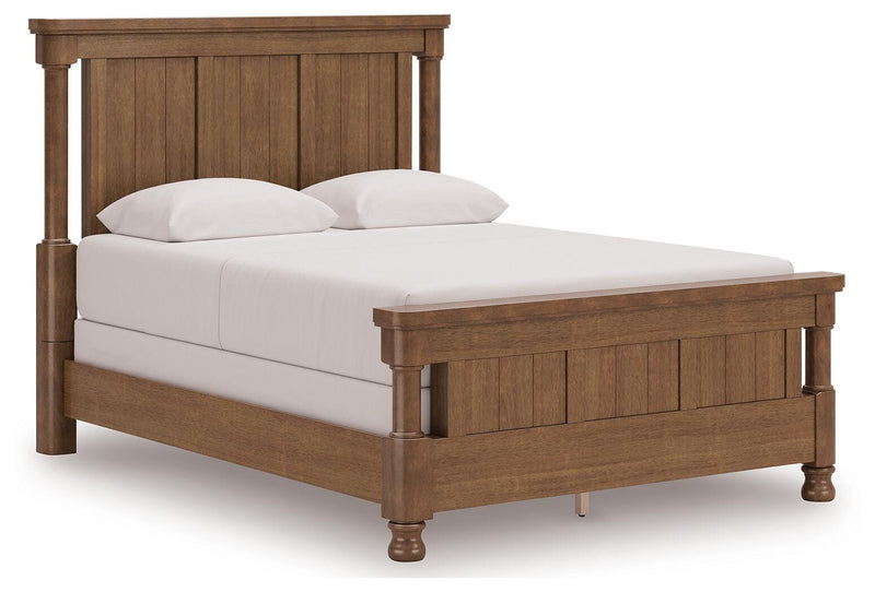 Rowlenstown Queen Poster Bed, Dresser and Mirror - PCB824B3