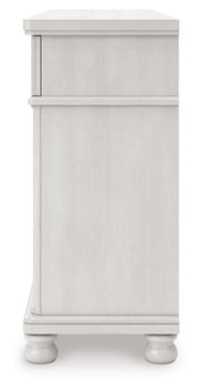 Rowlenstown Queen Poster Bed, Dresser and Nightstand in Antique White - PKG023870