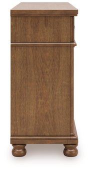Rowlenstown Queen Poster Bed with Dresser in Brown - PKG023755