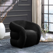Roxbury Velvet Upholstered Accent Chair in Black - 525Black