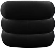 Roxbury Velvet Upholstered Accent Chair in Black - 525Black