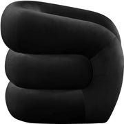 Roxbury Velvet Upholstered Accent Chair in Black - 525Black