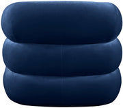 Roxbury Velvet Upholstered Accent Chair in Blue - 525Navy