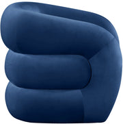 Roxbury Velvet Upholstered Accent Chair in Blue - 525Navy