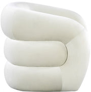 Roxbury Velvet Upholstered Accent Chair in Cream - 525Cream