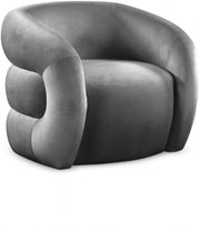 Roxbury Velvet Upholstered Accent Chair in Grey - 525Grey