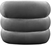 Roxbury Velvet Upholstered Accent Chair in Grey - 525Grey