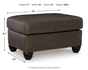 Roxmere Chair and Ottoman in Umber from Ashley - Luna Furniture
