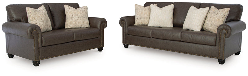 Roxmere Umber Living Room Set - Gate FurnitureLiving Room Set