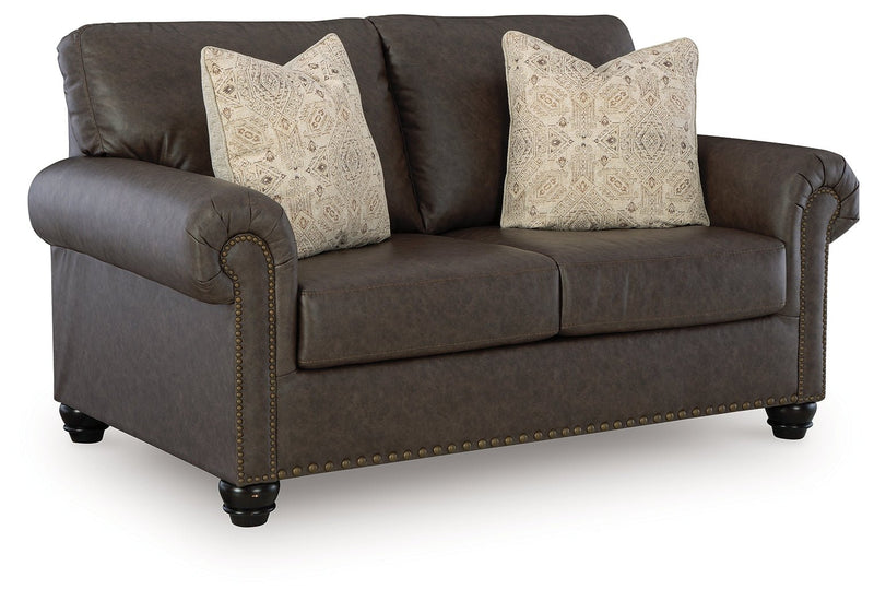 Roxmere Umber Loveseat - Gate FurnitureLoveseat