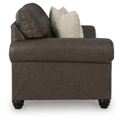 Roxmere Umber Loveseat - Gate FurnitureLoveseat