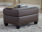 Roxmere Umber Ottoman - Gate FurnitureOttoman