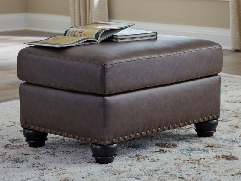 Roxmere Umber Ottoman - Gate FurnitureOttoman