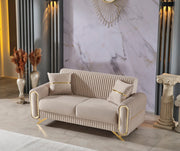 Royal 3-pieces (Sofa & Loveseat & Chair) Livingroom Set Beige in Beige - 101-ROY-ANK529-321