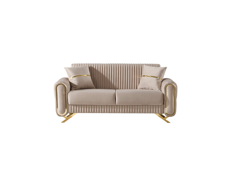 Royal 3-pieces (Sofa & Loveseat & Chair) Livingroom Set Beige in Beige - 101-ROY-ANK529-321