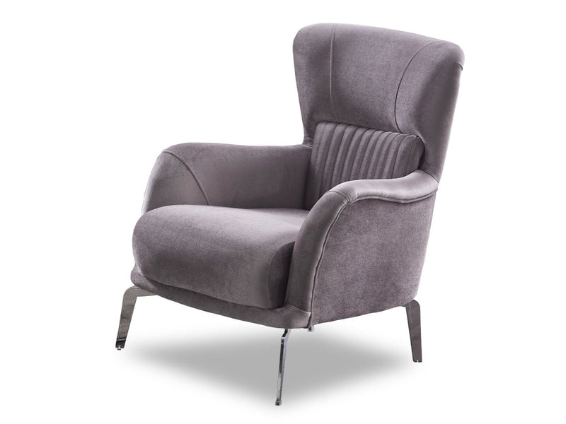 Royal 3-pieces (Sofa & Loveseat & Chair) Livingroom Set Light Grey in Light Grey - 101-ROY-LUX405-321