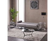 Royal Convertible Loveseat Light Grey in Light Grey - 101-ROY-LUX405-2